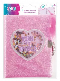 Born to sparkle glitter Journal and Pen