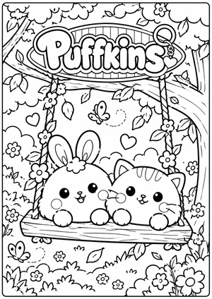 Χρωμοσελίδα Puffkins Surprise